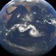 Illustration for article titled Two Cyclones Dance On The Indian Ocean